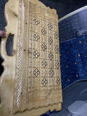 Шлемы: Резной деревянный набор 3‑в‑1: нарды, шашки и шахматы. - Материал — 4