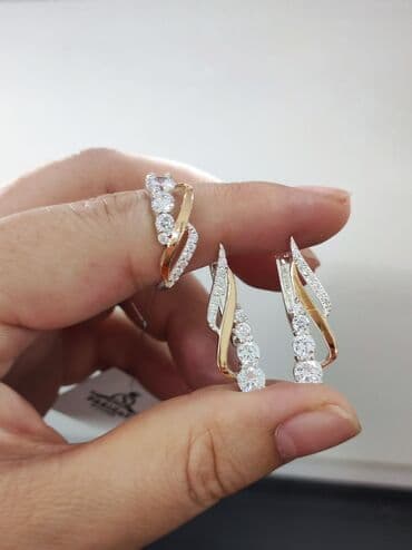 свадебные наборы ручной: Набор украшений, Проба 925, Женские, Новый — 1