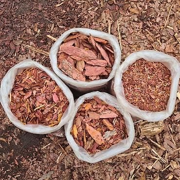 стружка опилки: Мульча Кара для оформления сада клумб, ФРАКЦИЯ 3-5 5_10 до см. мешок — 4