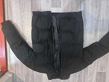 пуховик классный: Черная куртка-пуховик - Классический прямой крой, горизонтальная — 5