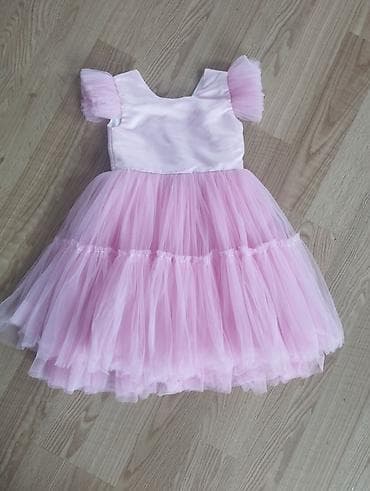 Детское платье, цвет - Розовый