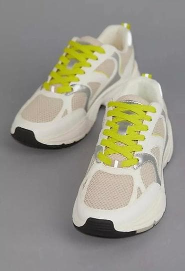 h m новый: Кроссовки, 38, H&M, Новый, цвет - Белый, Платная доставка, Самовывоз — 1