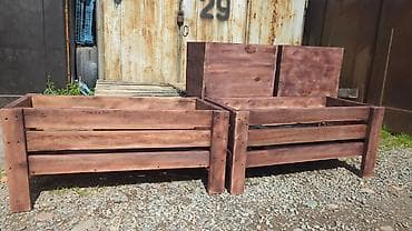 дрова деревья: Деревянные кашпо и ящики для растений - Материал: натуральная хвойная — 4