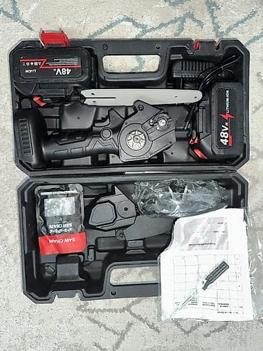 Строительный транспорт: Аккумуляторная мини-цепная пила 48V новый не использовали — 2