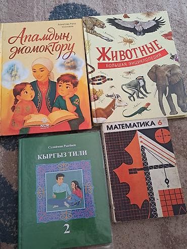 Детские книги: Набор книг для детей и школьников (4 издания): - «Апамдын жомоктору» — 1