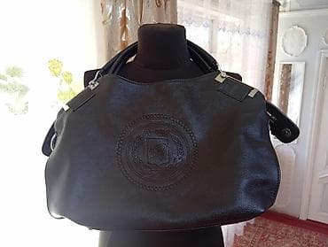 Капчыктар, портмоне: Сумка женская, универсальная, черная - Материал: мягкая экокожа с — 5