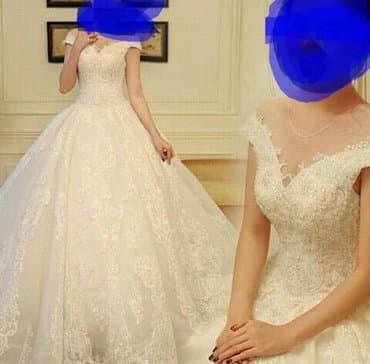 свадебные платья больших размеров: Продаю шикарное свадебное платье, цвет айвори, размер подойдёт с 42 по — 1