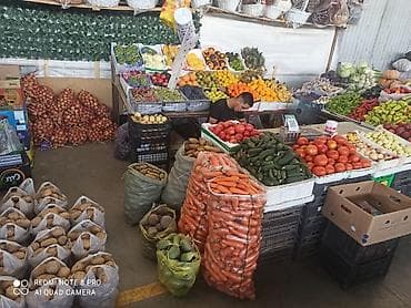 бананы: Фрукты и овощи — широкий ассортимент Свежая продукция на прилавке: - — 3