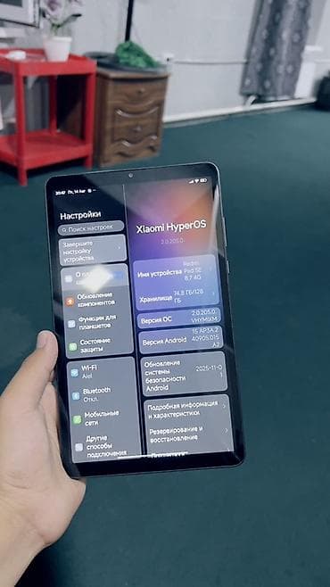 samsung a31: Планшет, Redmi, память 128 ГБ, 8" - 9", 4G (LTE), Б/у, Классический цвет - Серый — 3