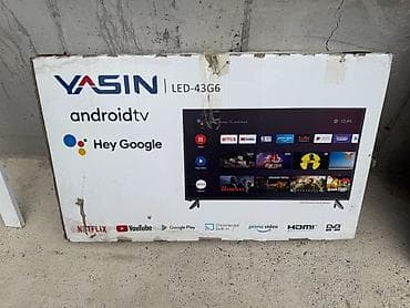 нето ю: Телевизор YASIN LED‑43G6 - Диагональ: 43" - Платформа: Android TV - — 2