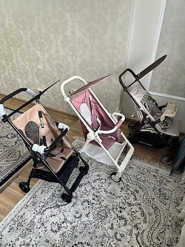 Коляска, цвет - Коричневый, Новый