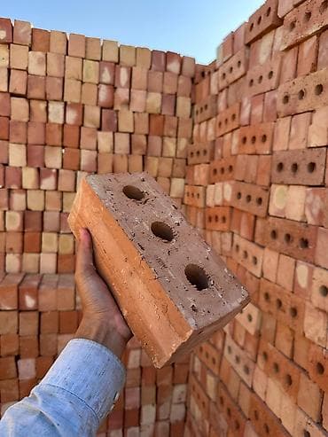 кирпия: Пустотелый, дырчатый, Жженый кирпич, Полублок, 250×120×90 — 3