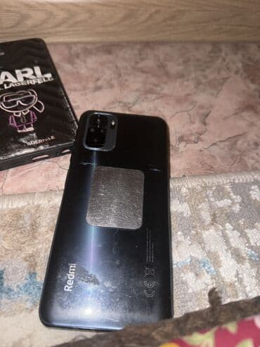 телефон реалме: Redmi, Redmi Note 10, Б/у, 64 ГБ, цвет - Черный, 2 SIM — 2