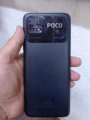 samsung 970: Poco C40, Б/у, 64 ГБ, цвет - Черный, В рассрочку, 2 SIM — 1