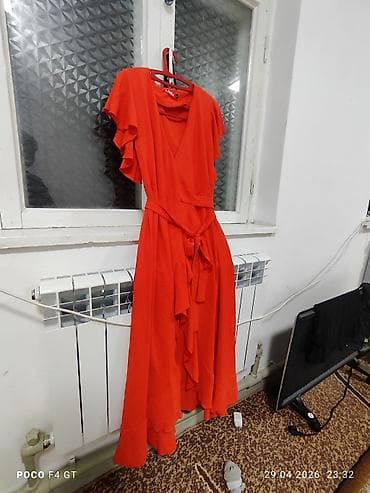 платья на запах: Повседневное платье, Турция, Лето, Длинная модель, Вискоза, На запах, M — 2