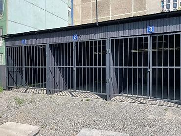 ош гараж: Металлические боксы-стояночные места с распашными воротами - Формат — 2