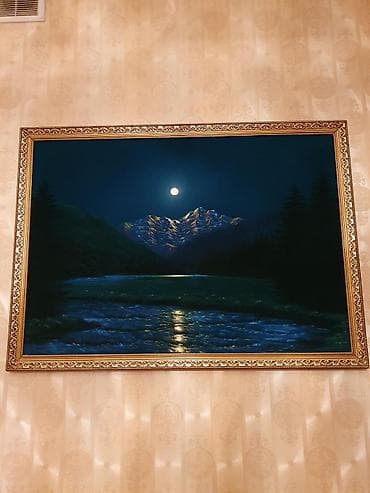 Товары для праздников: Продаю картину. Выполнена на ткани (велюр). В живую смотрится намного — 1