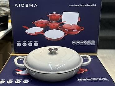 Кухонные принадлежности: Набор чугунной посуды AIDEMA — Cast Iron Dutch Oven Set. Состав и — 4