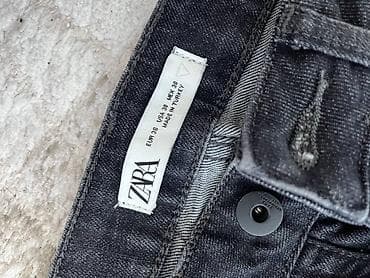 bootcut jeans: Мужские джинсы, Zara, Б/у, цвет - Серый, Бесплатная доставка — 2
