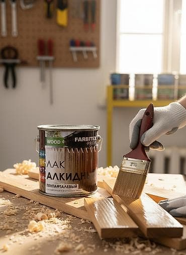Предлагаем широкий выбор алкидных лаков для дерева от FARBITEX PROFI