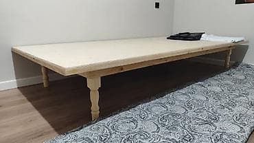 буу мебелдер: Низкий деревянный стол размер 2.5 на 1.20, не крашенный новый — 3