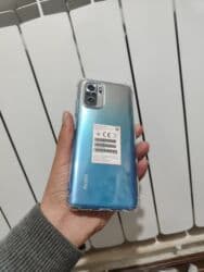 андроид маниторы: Redmi, Redmi Note 10S, Колдонулган, 128 ГБ, түсү - Көгүлтүр, 1 SIM, 2 SIM — 1