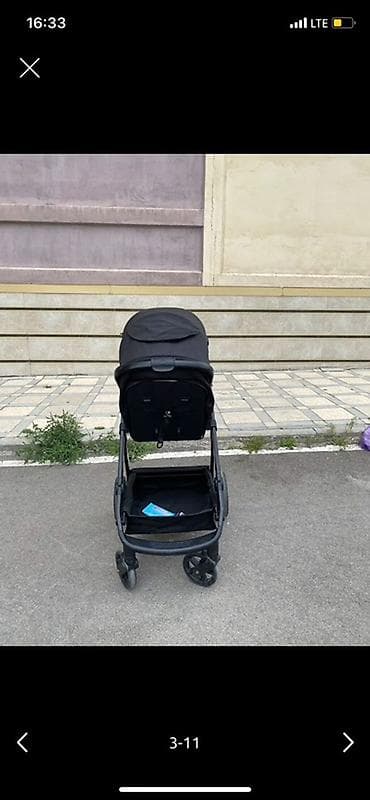 Коляскалар: Прогулочная коляска Mompush (надпись на бампере mompush), цвет black — 3