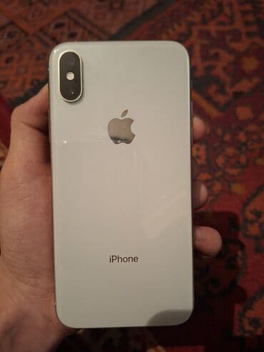 IPhone Xs, 256 ГБ, Серебристый, Чехол, 74 %