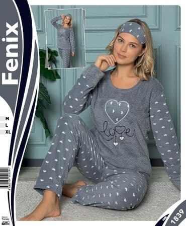 белая ночная сорочка: Теплые пижамы — 1