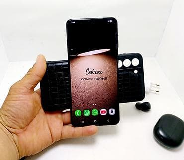 galaxy note 10 lite: Samsung Galaxy S21 Plus, Б/у, 128 ГБ, цвет - Черный, 1 SIM, 2 SIM, eSIM — 5