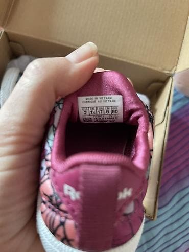 Джинсы и брюки: Детские кроссовки Reebok Classic (маленькие размеры) - Тип: слипоны — 4