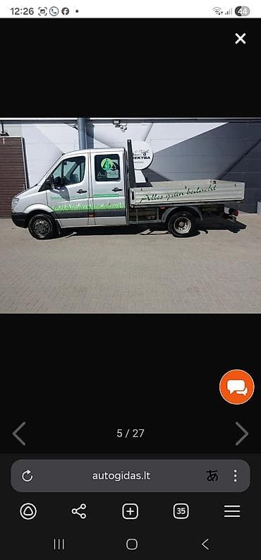 sprinter 906: Mercedes-Benz Sprinter бортовой грузовик (двойная кабина). - Кузов — 1