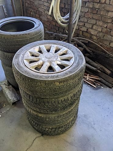 Дөңгөлөктөр монтажда 215 / 60 / R 16, Кыш, Колдонулган, Комплект, Жеңил унаалар, Куйма, тешиктери - 5