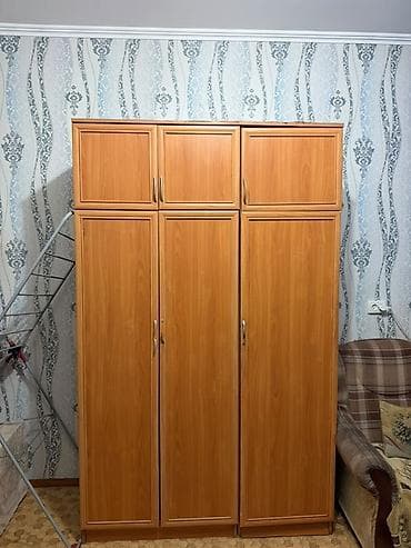 Эмерек: Шифоньерлер, кийидер үчүн шкафтар, Колдонулган, Түз, ЛДСП — 1