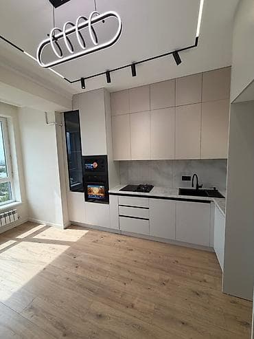 Квартиры: 1 комната, 44 м², Пишпек Элитка, 7 этаж, Дизайнерский ремонт — 6