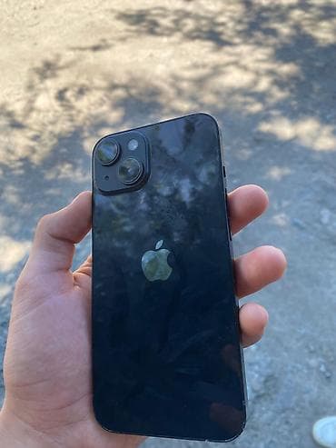 IPhone 14, Б/у, 128 ГБ, Midnight, Защитное стекло, 91 %