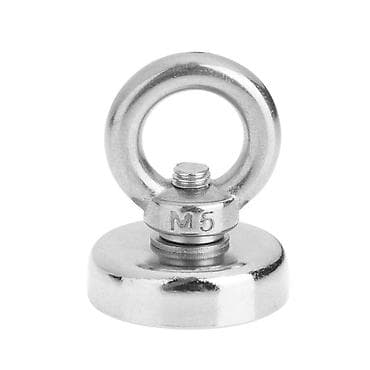 Магнит неодимовый Cartage с петлёй для авто, d 25 мм, сцепление 5кг