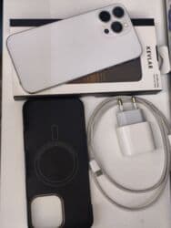 как получить айфон бесплатно: IPhone 16 Pro Max, Колдонулган, 256 ГБ, White Titanium, Заряддоочу түзүлүш, Каптама, Кабель, 100 % — 3