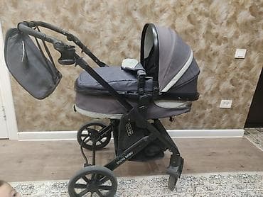 chicco lite way: Коляска, цвет - Голубой, Б/у — 3