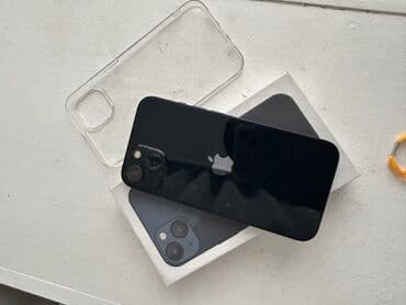 купить айфон бу: IPhone 13, Колдонулган, 128 ГБ, Кара, Куту, 80 % — 2
