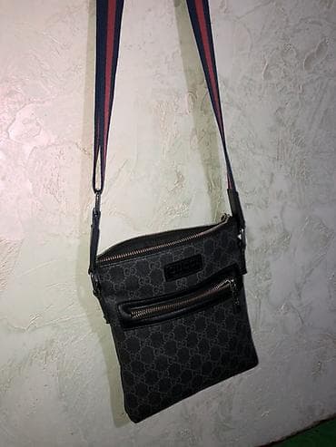 armani code: Классическая сумка, Gucci, Италия, Материал: Комбинированный материал, Застежка на молнии, Мужские, Б/у — 2