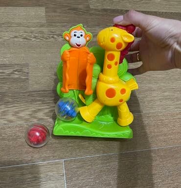 игрушки динозавра: Игрушка для детской моторики рук! Возраст 6 мес + . Жираф пинает — 3
