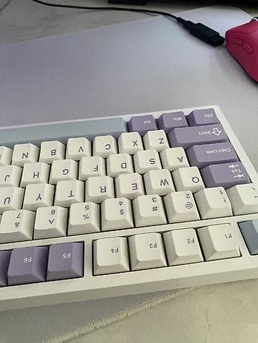 aoc 24: Клавиатура, Ajazz, Механическая, Bluetooth, Проводное подключение, Размер: 75% — 6