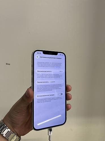IPhone 12 Pro Max, 128 ГБ, Серебристый, Кабель, 80 % at lalafo.kg IPhone 12 Pro Max, 128 ГБ, Серебристый, Кабель, 80 %