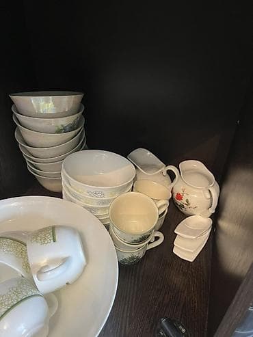 Промышленная химия: Набор посуды и сервировочных предметов (фарфор/фаянс, стекло/хрусталь) — 3