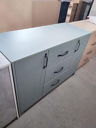 Комоды: Комод для одежды, Без зеркала, ЛДСП, цвет - Серый — 1