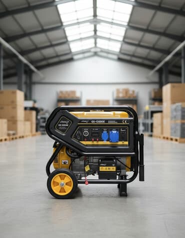 продаю генератор: Генератор в корпусе желто-черного цвета, предназначенный для — 1