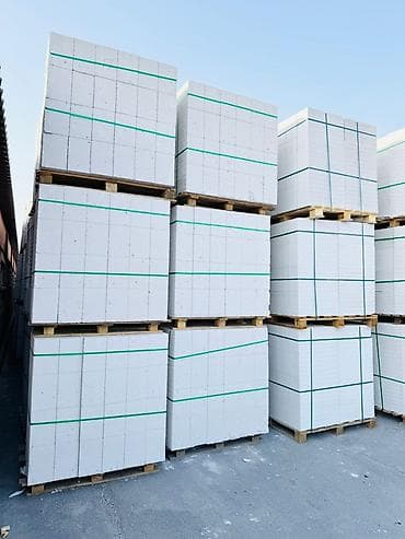 бетонный блок: Газобетонные блоки на поддонах - Тип: автоклавный газобетон (ячеистый — 3