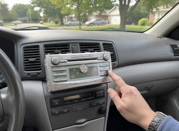 магнитола для машины: Штатная автомагнитола Toyota (CD/радио) Особенности и функции: - — 2