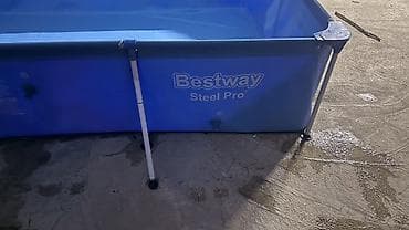пруд для рыбы: Каркасный бассейн Bestway Steel Pro, прямоугольный Размер: 2/3метр — 5